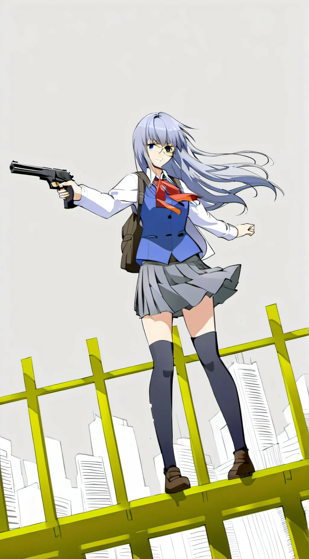 ai character: High raise  background