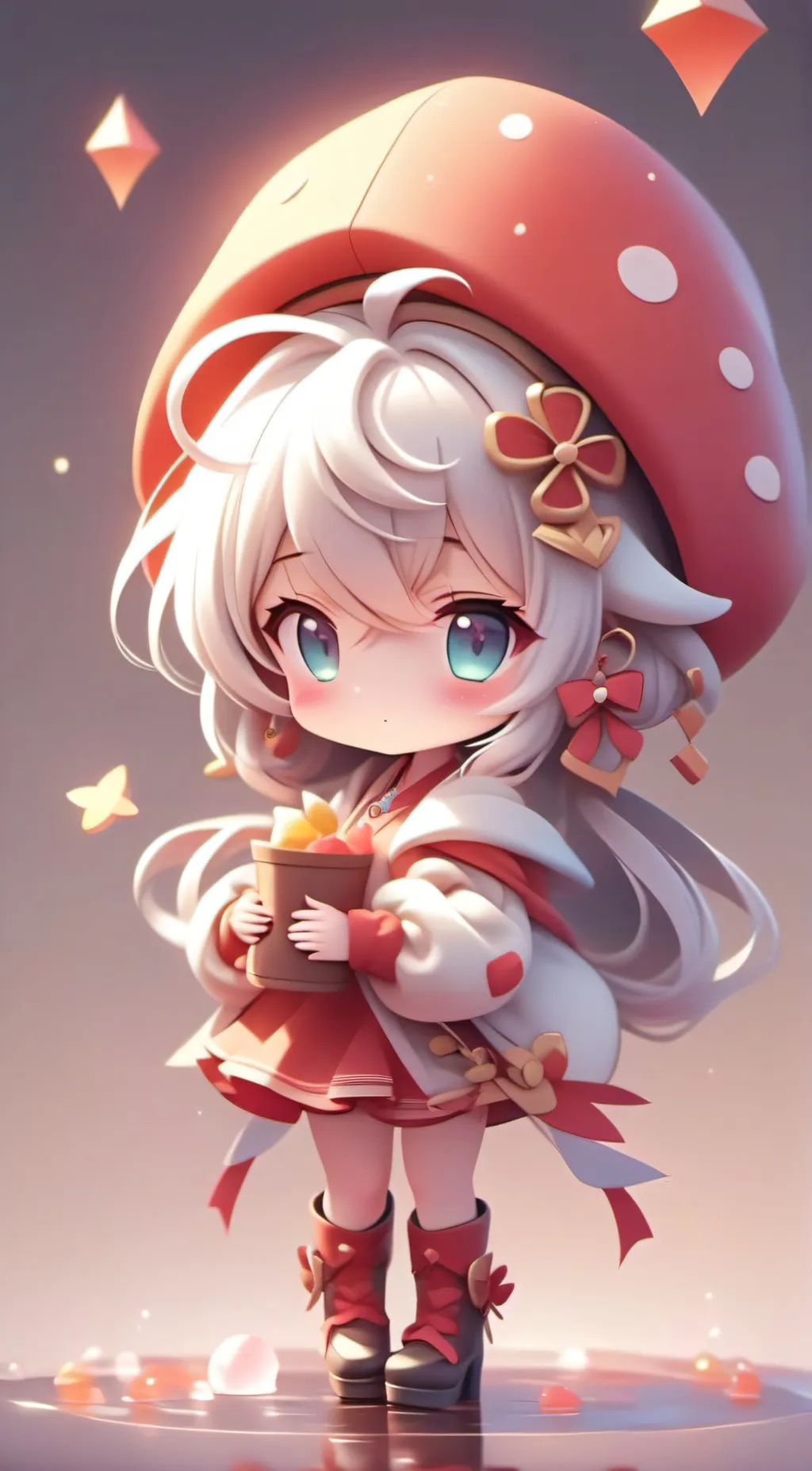 ai character: Mushy background