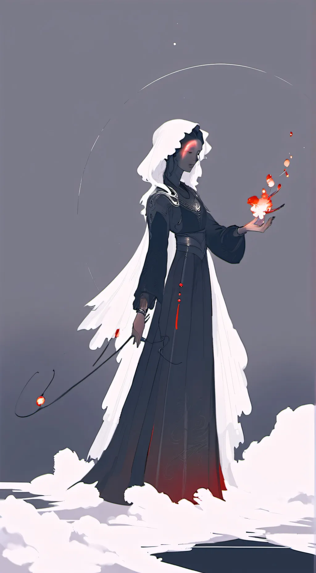 ai character: Aurora background