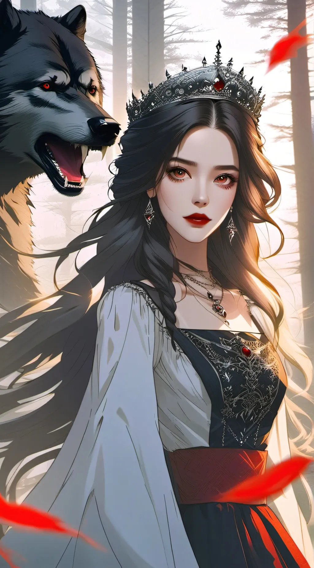 ai character: Vampire Queen 👑 background