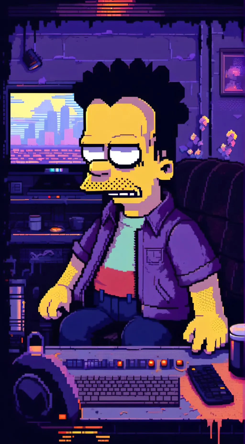 ai character: evil bart background