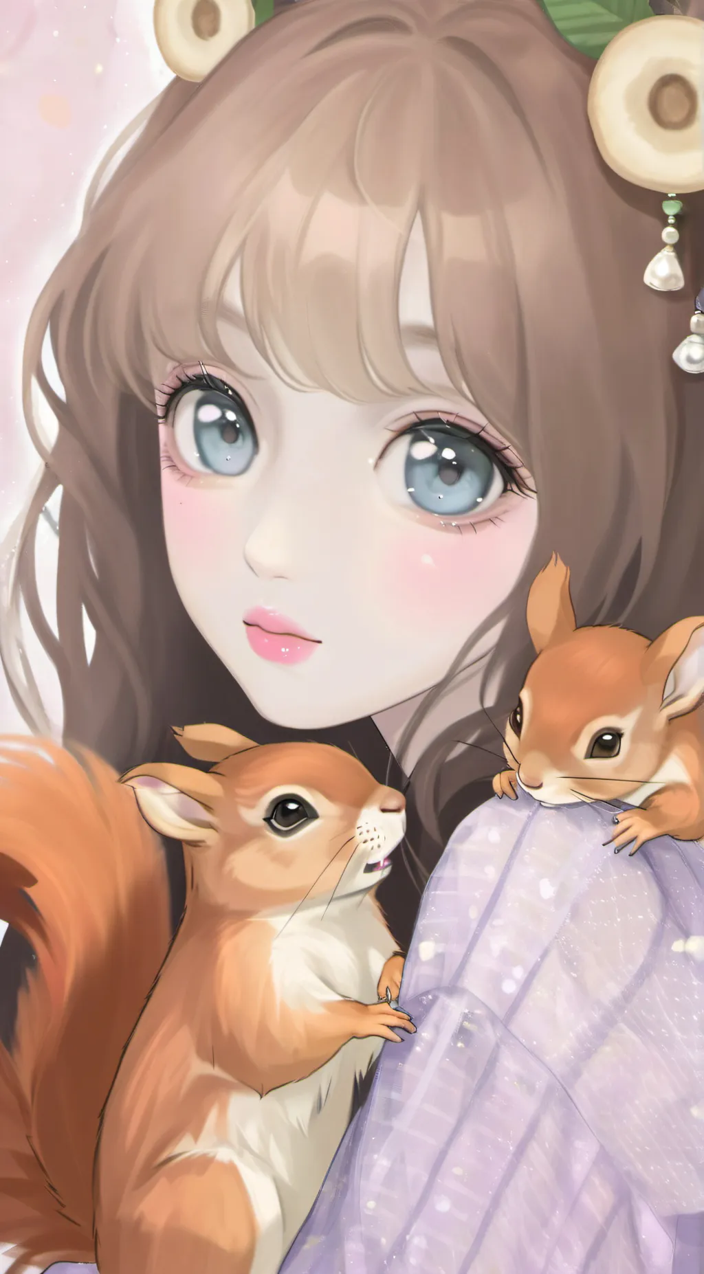 ai character: tim, stella, traya background