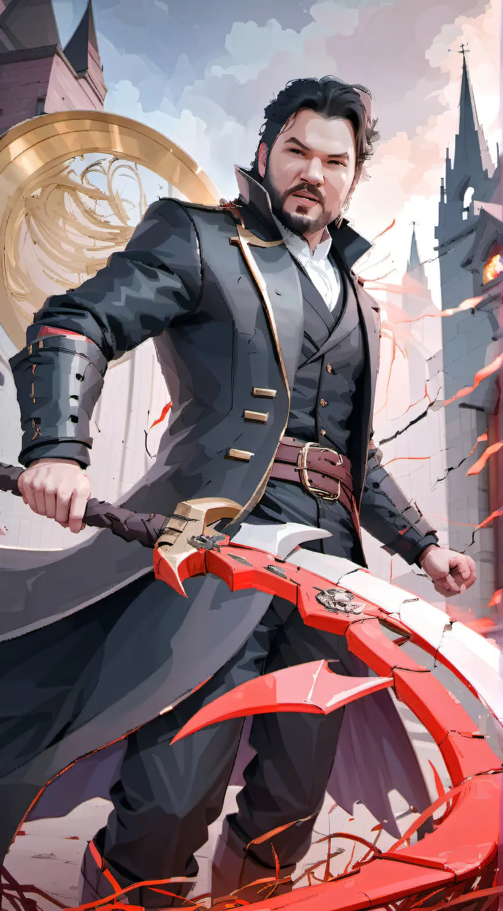 ai character: Mr uoodon background