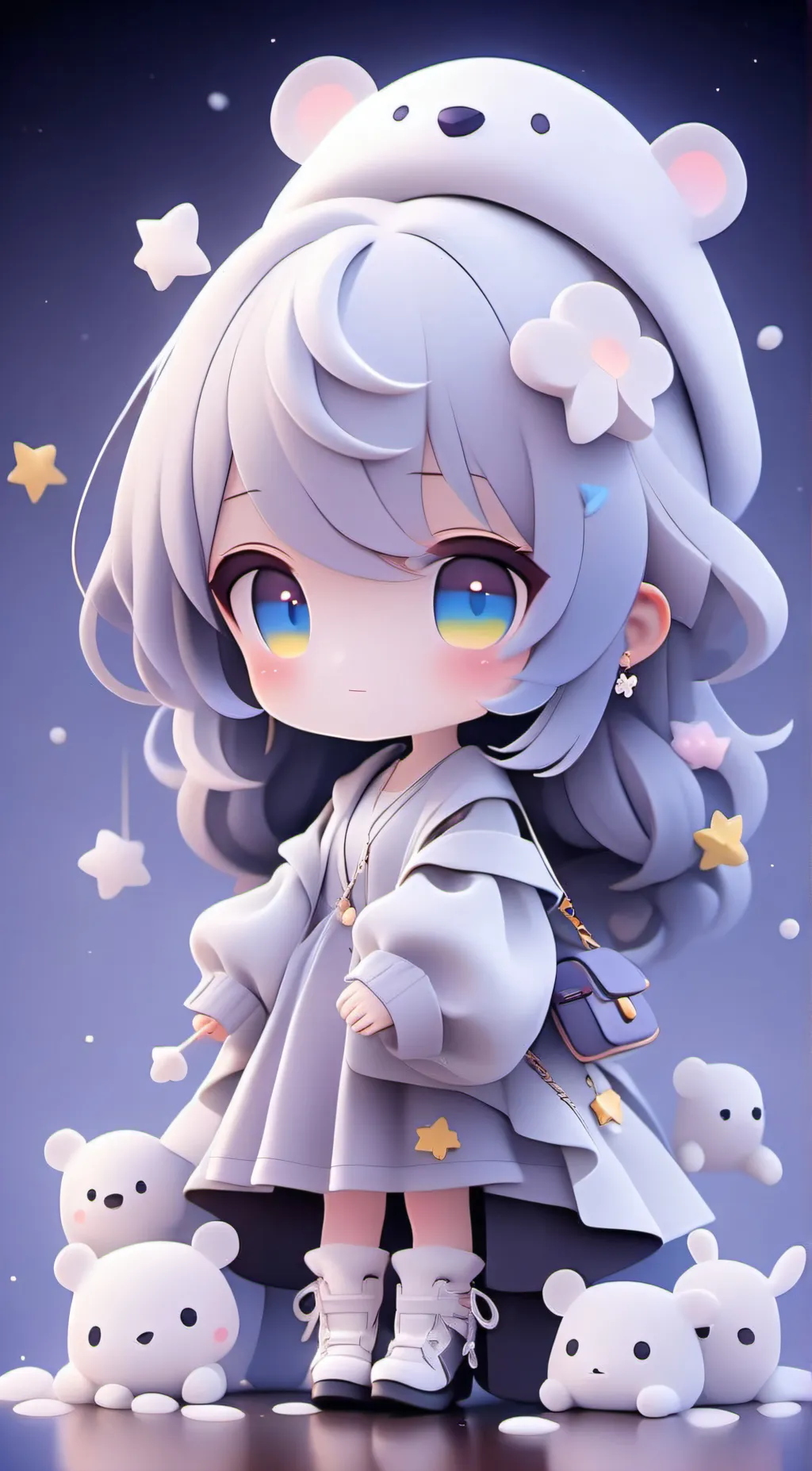ai character: Luna background