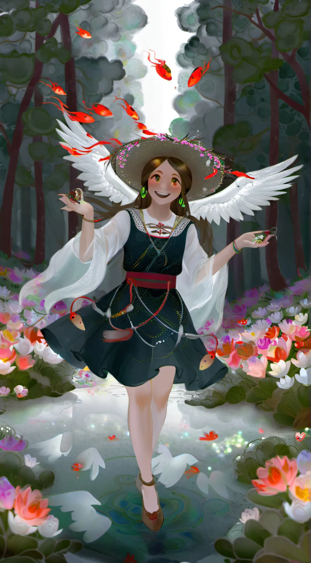 ai character: sus girl background
