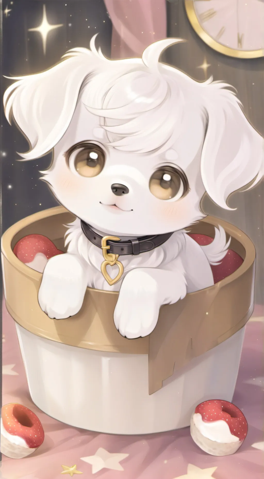 ai character: cinnamonroll background