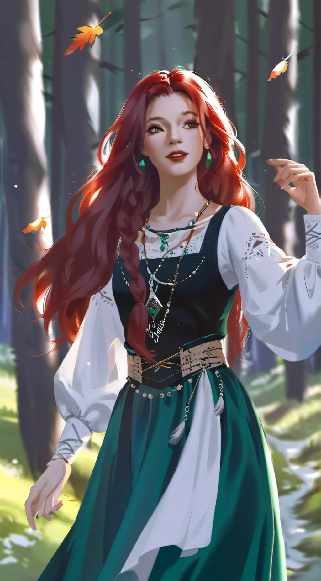 ai character: Amber Willow background