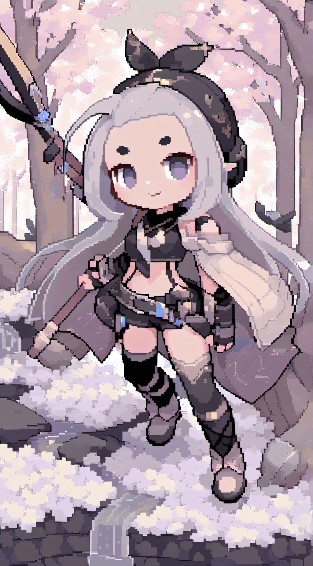 ai character: Winter background