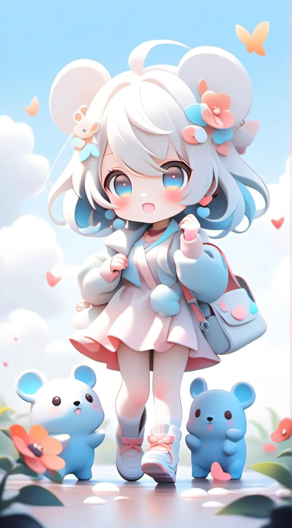 ai character: UWU girl  background