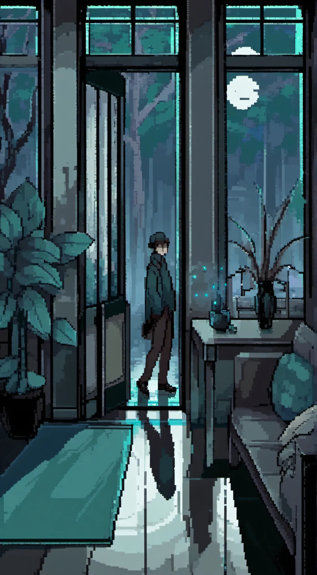ai character: michael  background