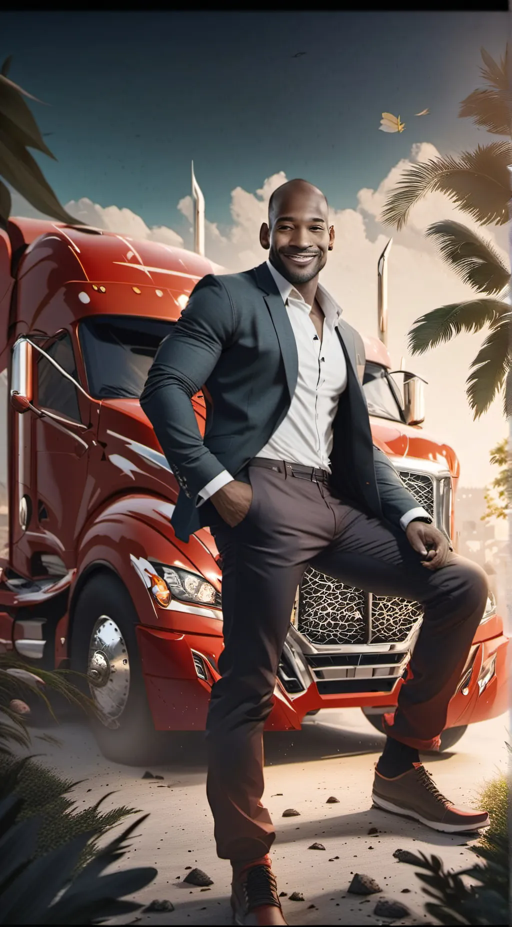 ai character: ManFromTheTruck background