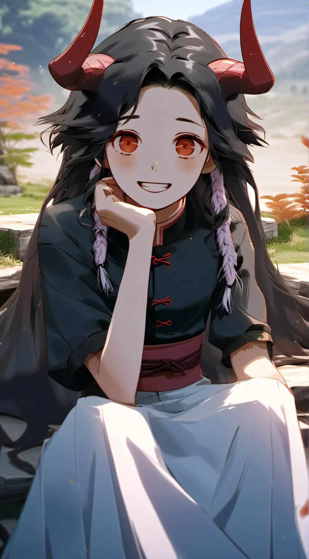 ai character: Demon slayer  background