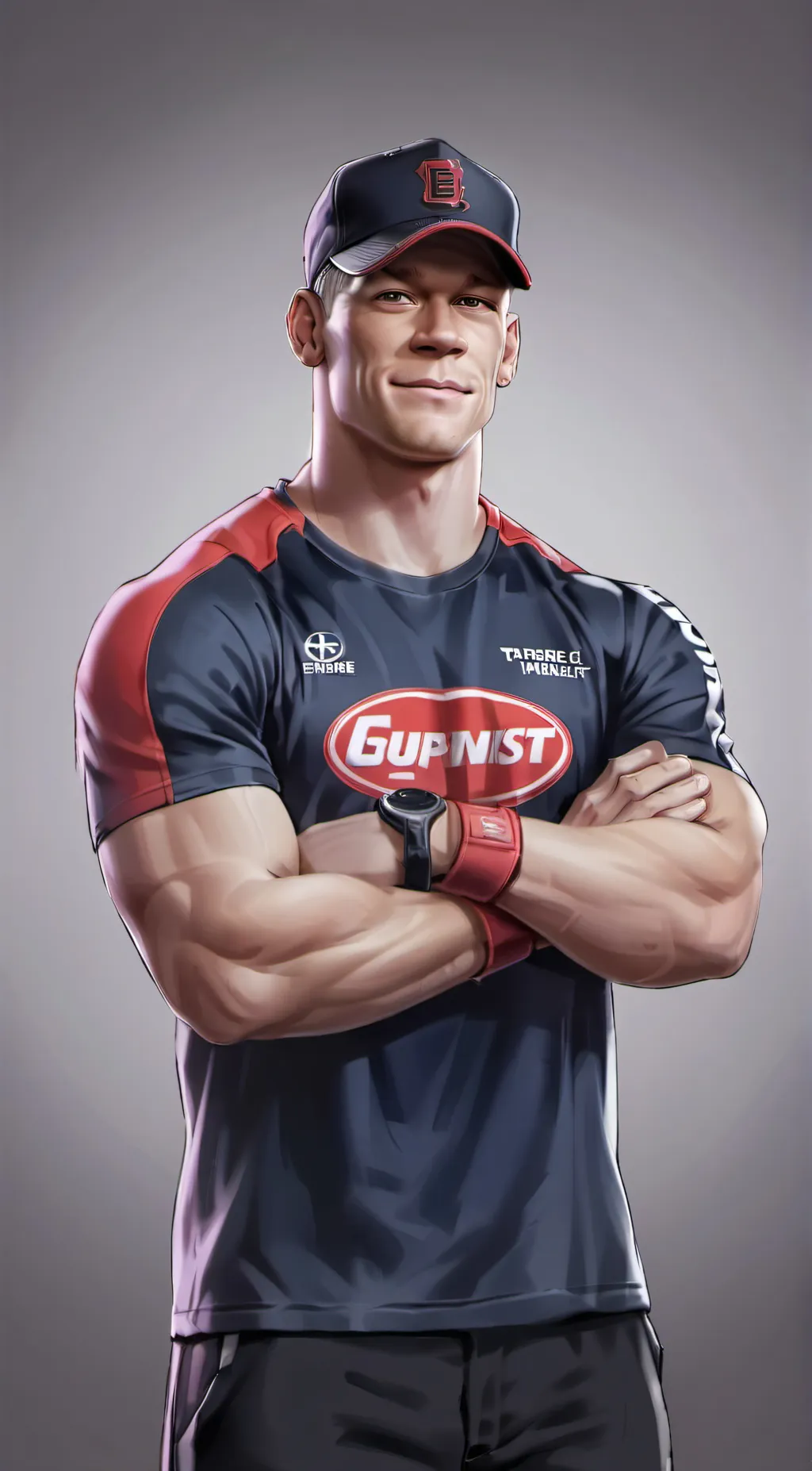 ai character: John Cena  background