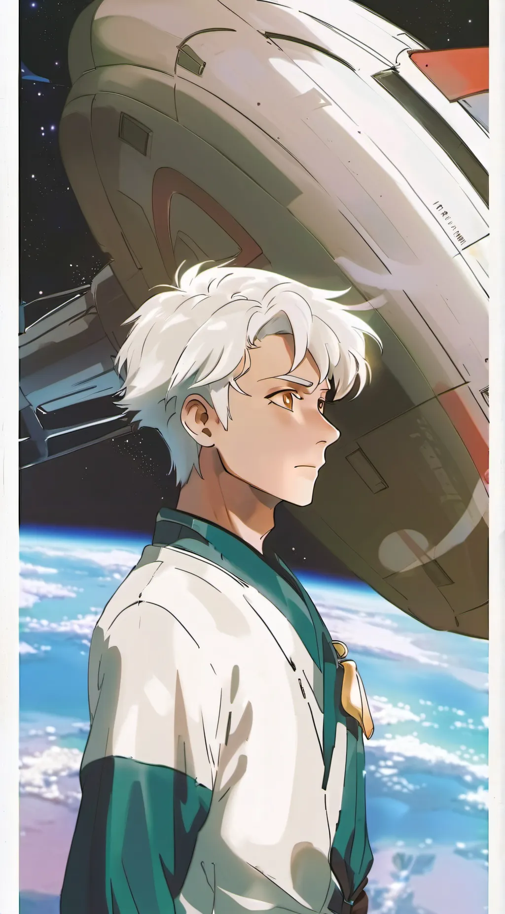 ai character: U tp to Space boy background
