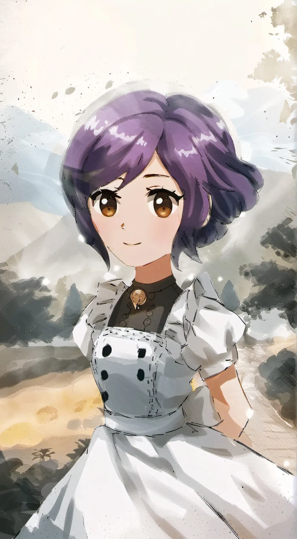ai character: lavender  background