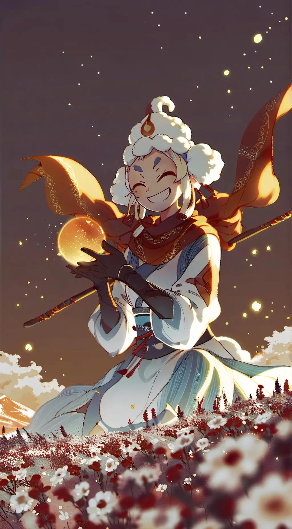 ai character: sunrise/sundrop background