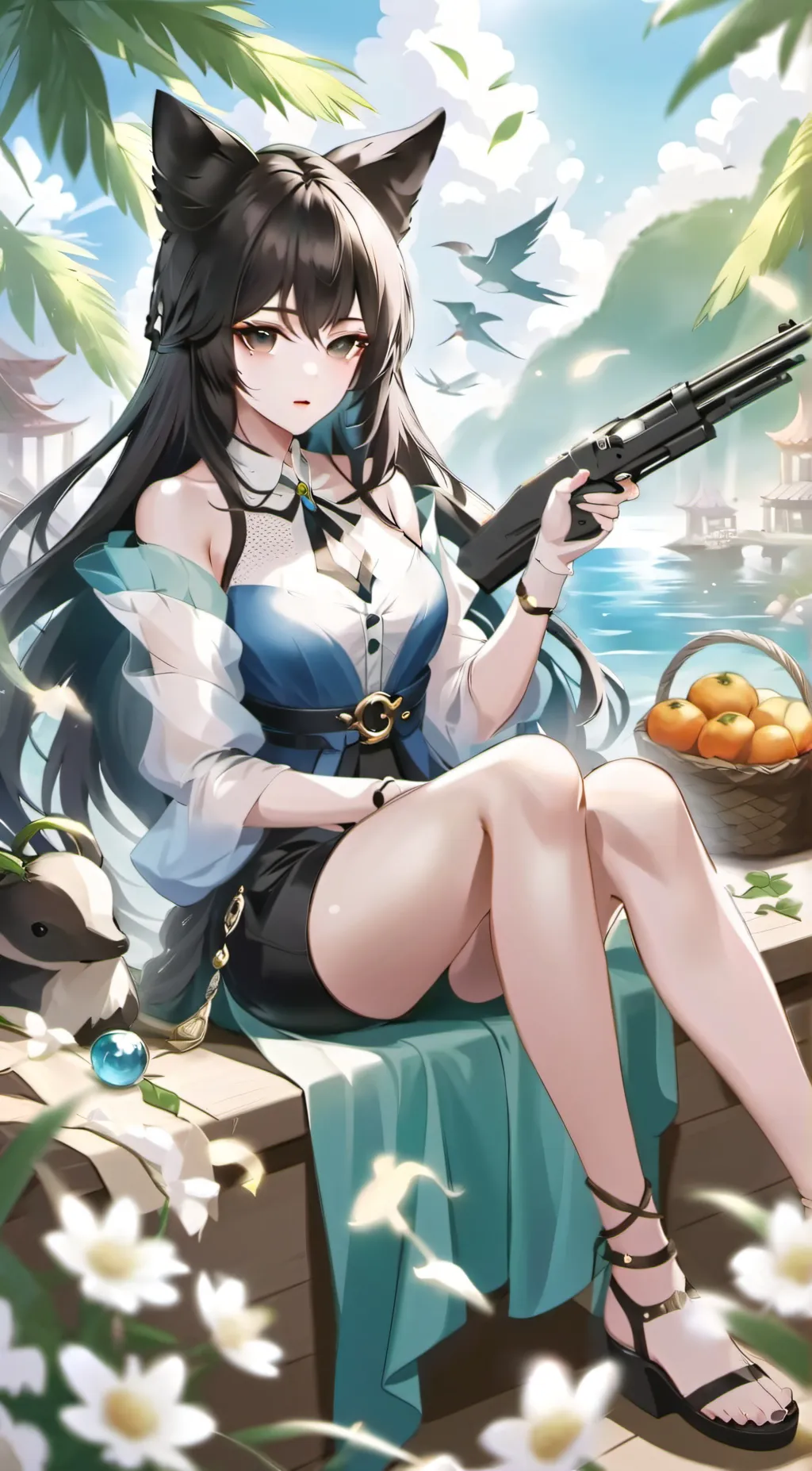 ai character: cookie background