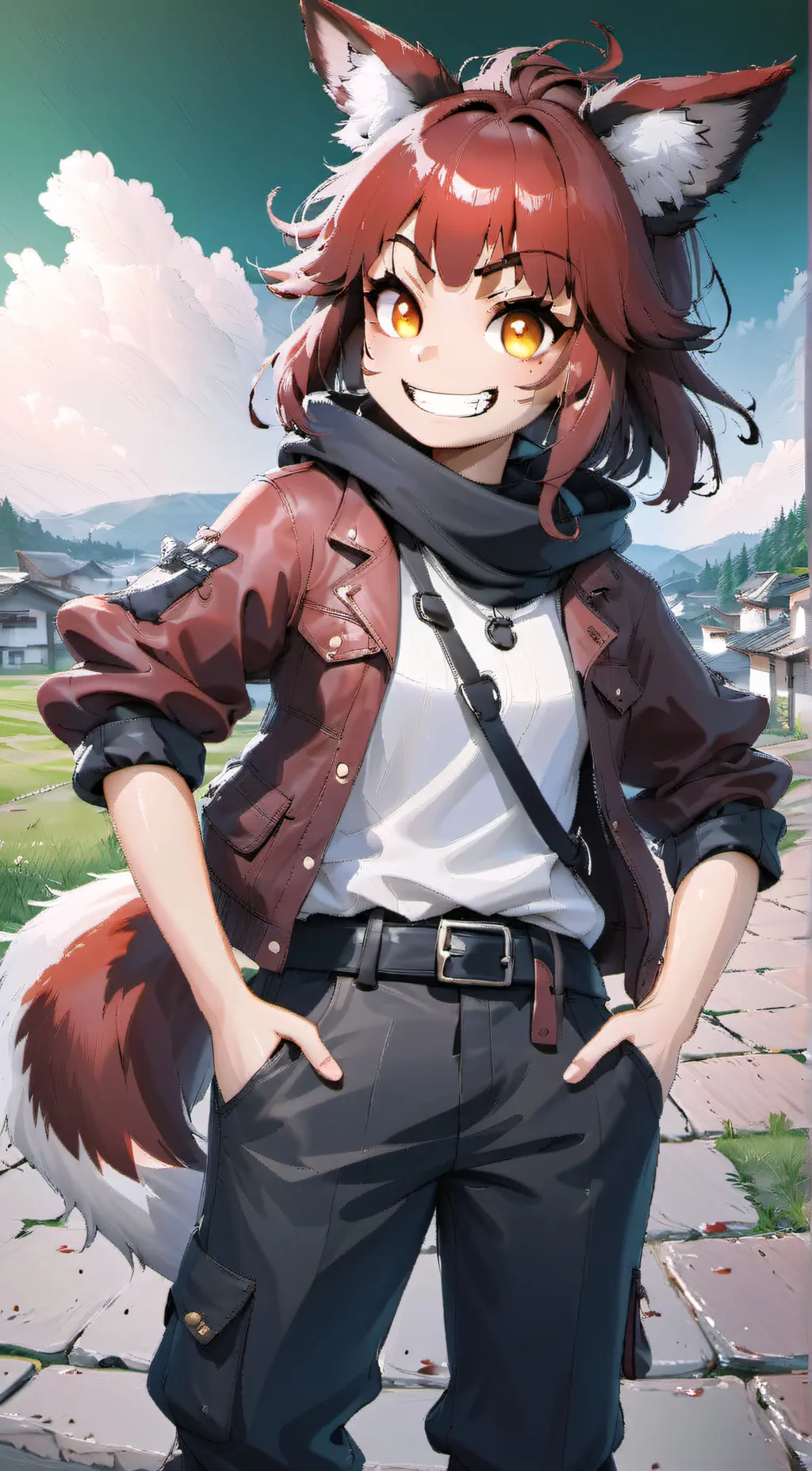 ai character: Rose background