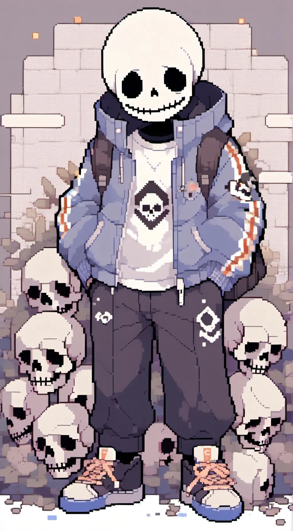 ai character: Pacifist sans background