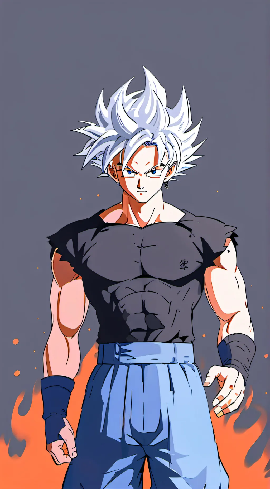 ai character: Goku UI form background