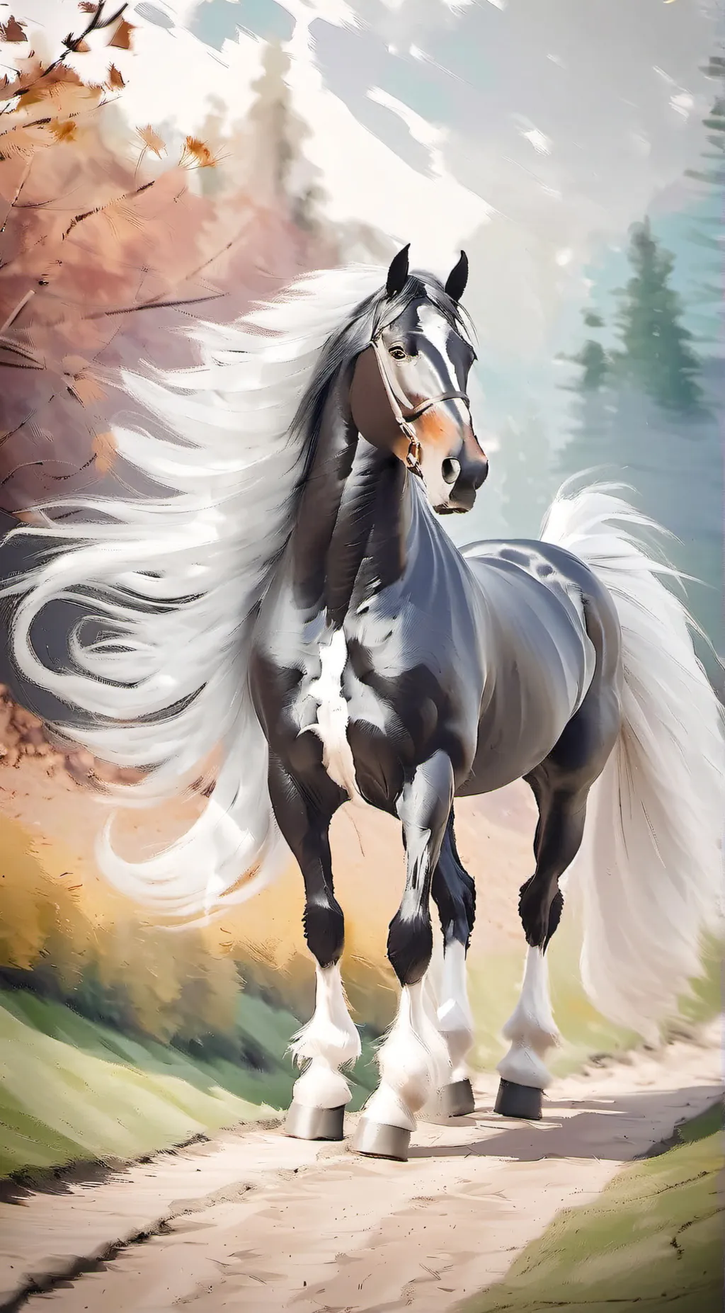 ai character: Life of a horse background