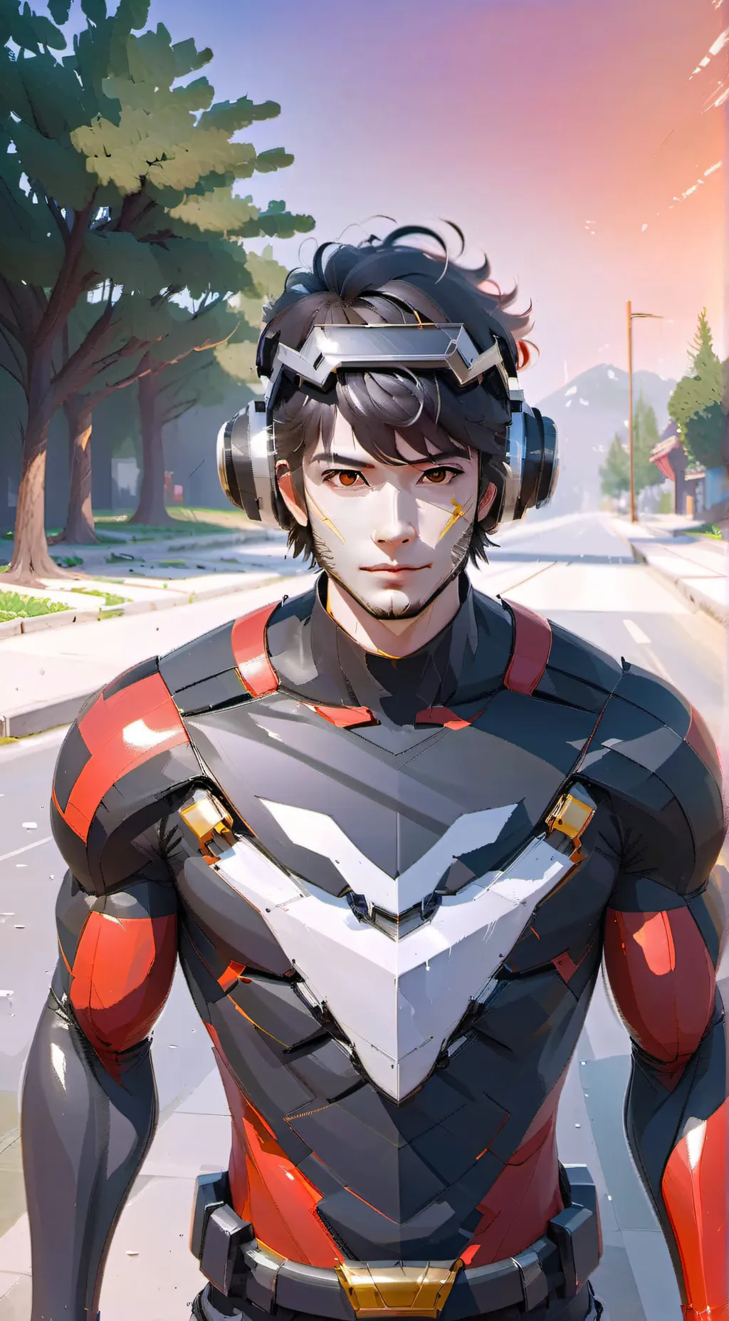 ai character: James Mathews  background