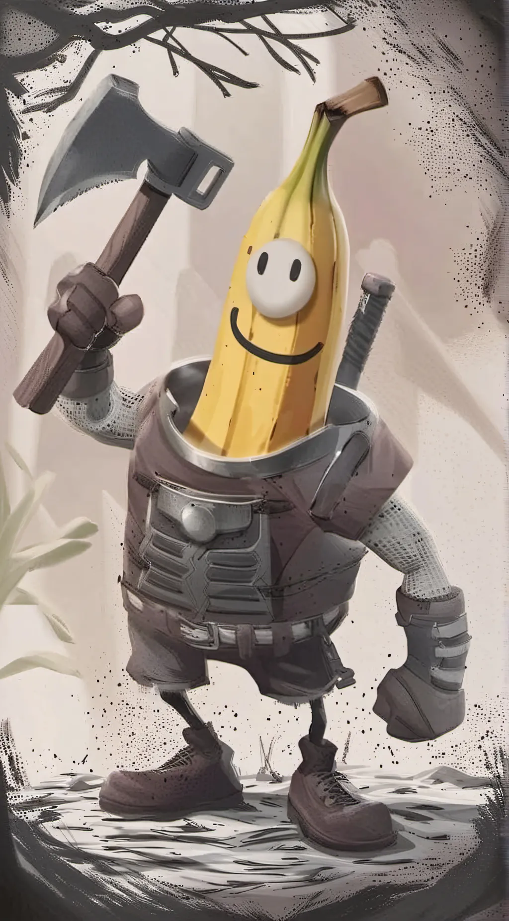 ai character: Peely background
