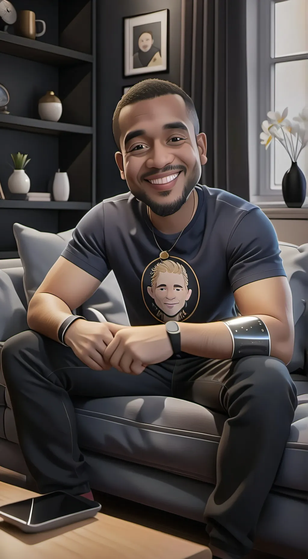 ai character: Mark  background
