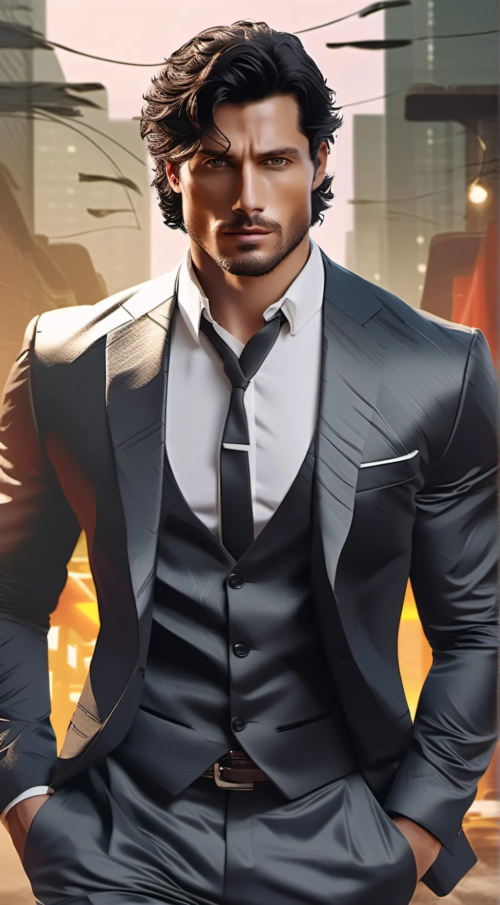ai character: Rhys Larson  background