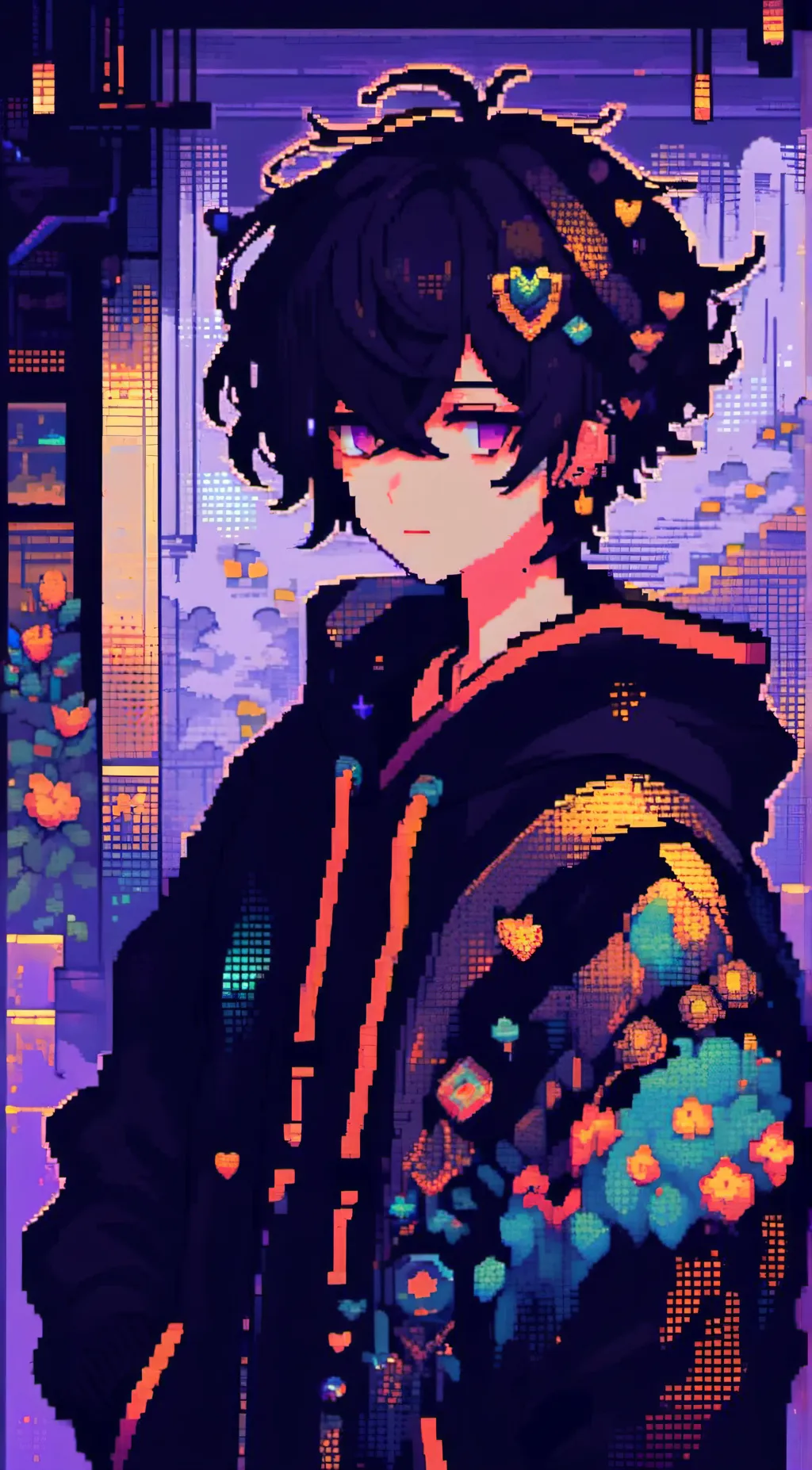 ai character: Mar 🖤🩶🤍 background