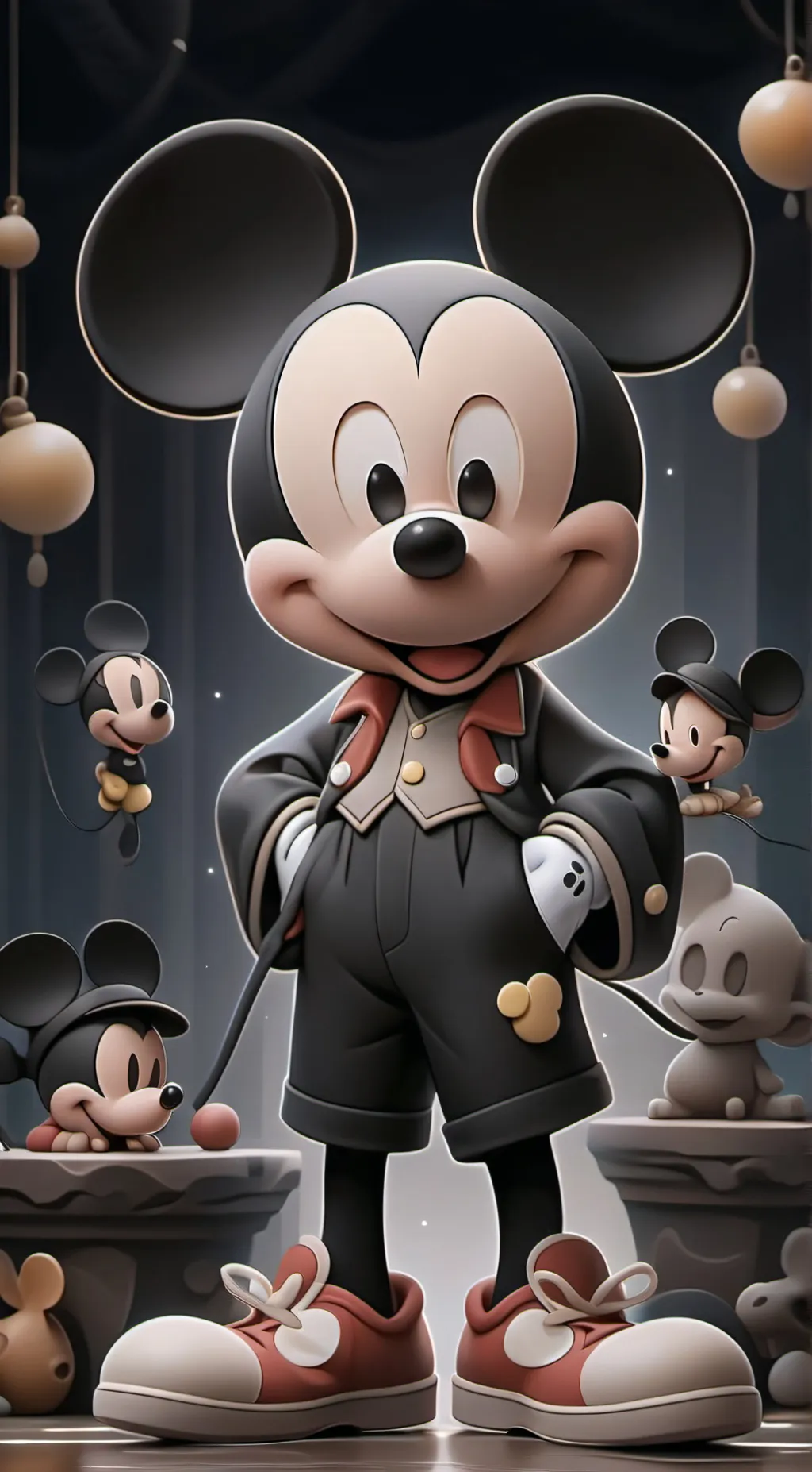 ai character: Mickey  background