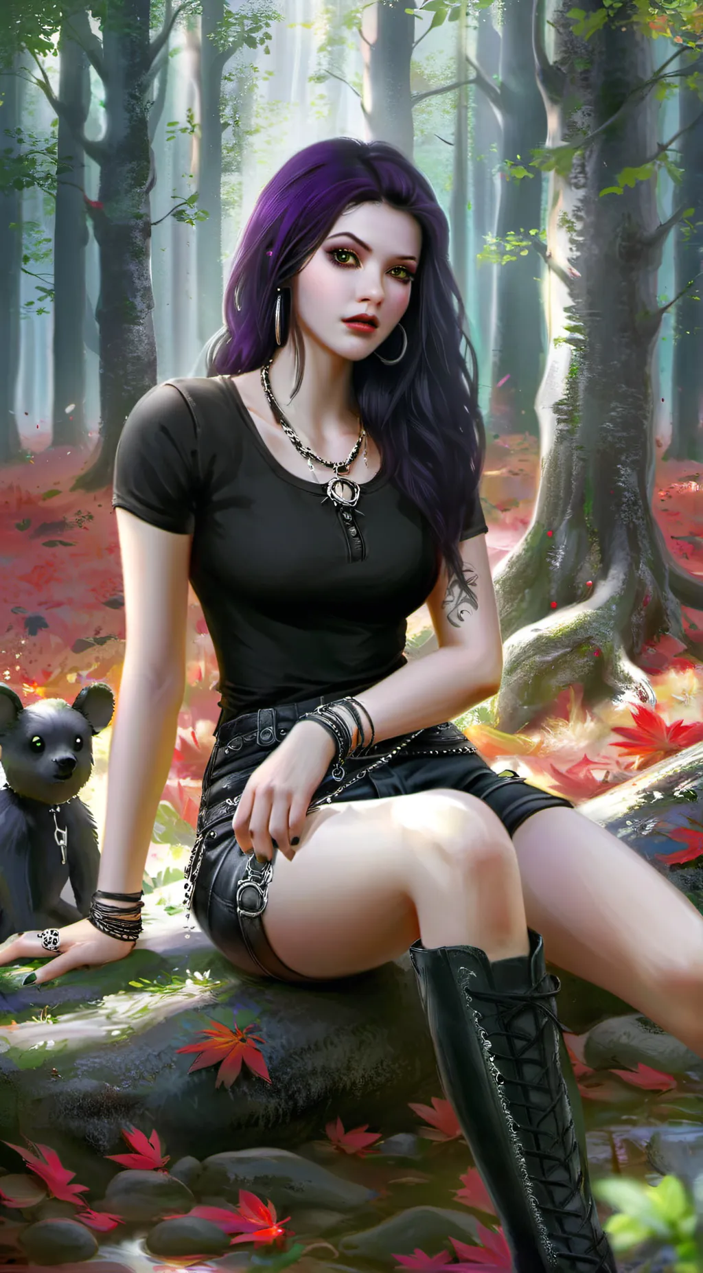 ai character: stephy elvie background