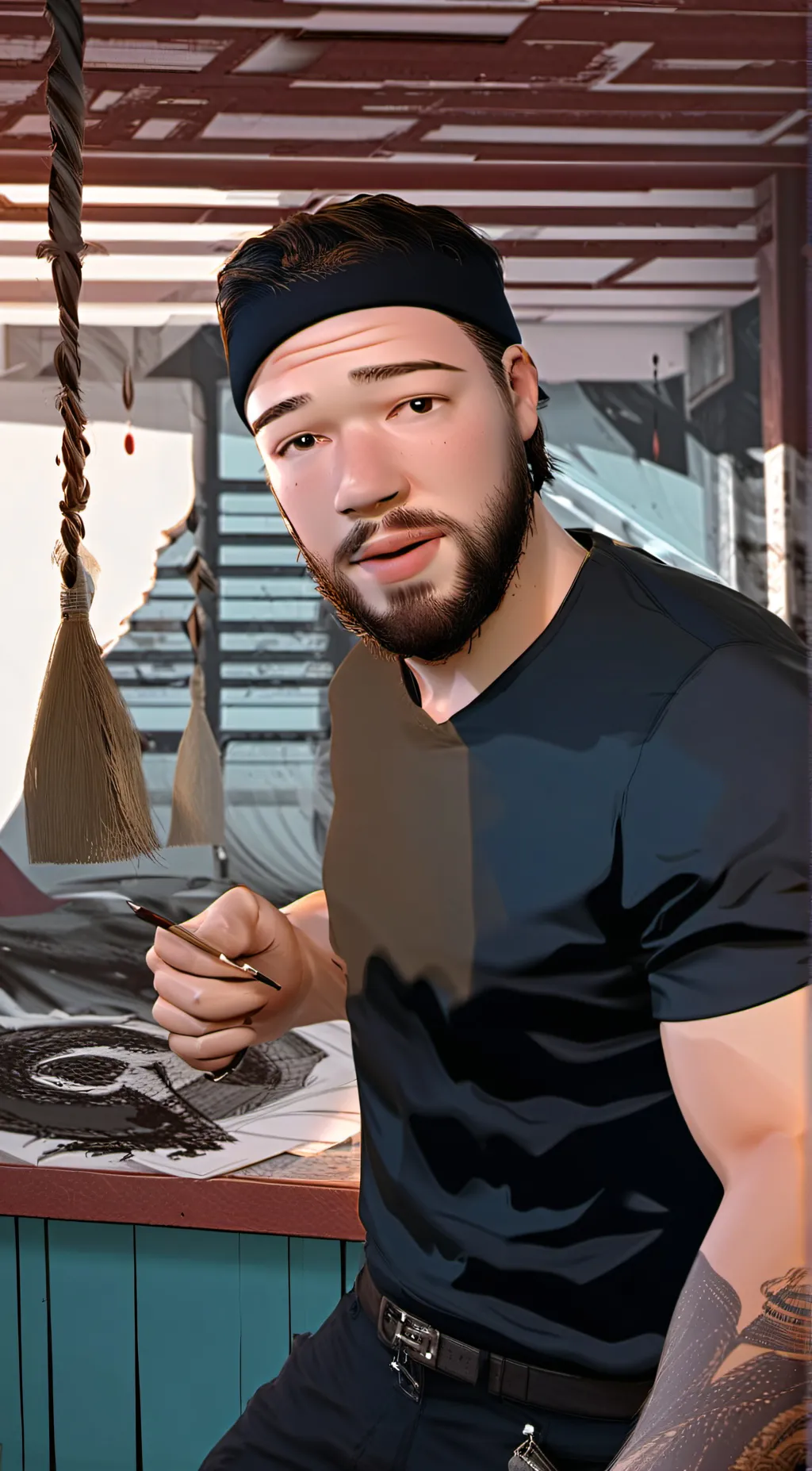 ai character: IdkSterling background