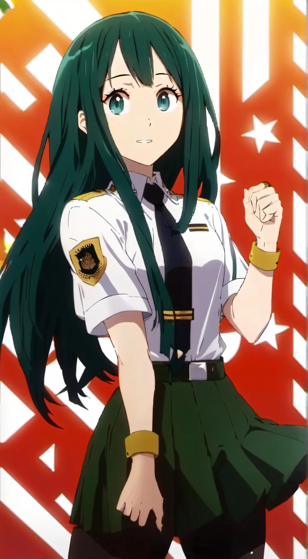 ai character: Tsuyu Asui background