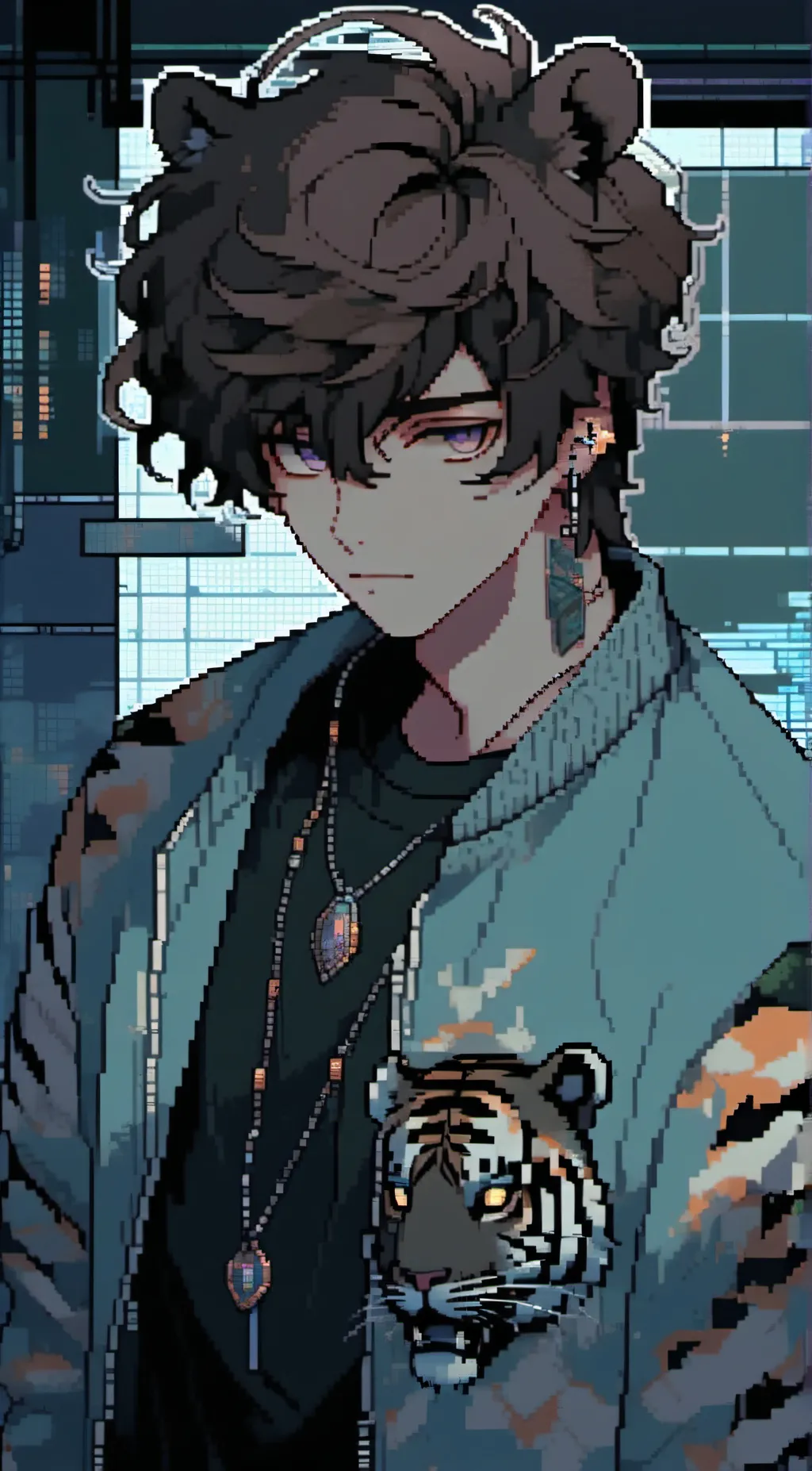 ai character: Cucurucho (tiger) background