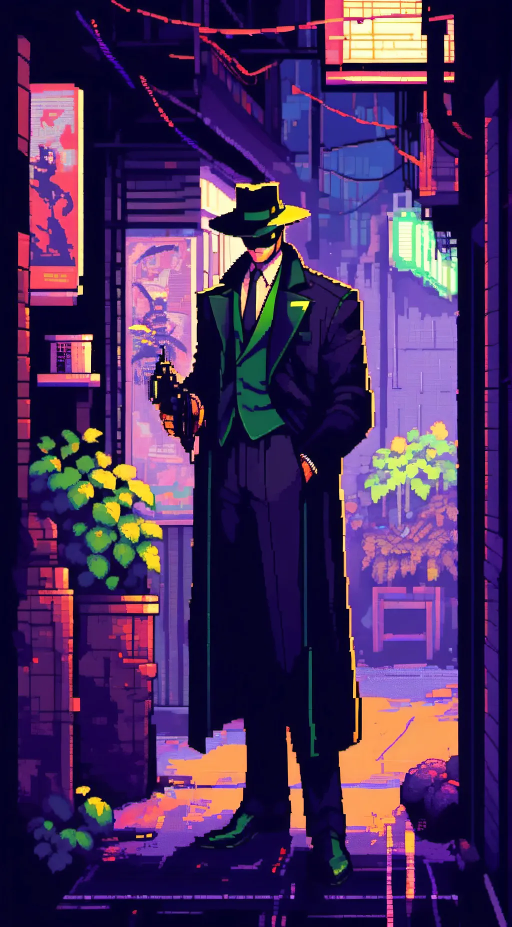 ai character: Green hornet background