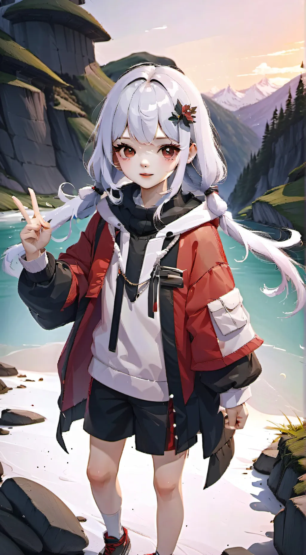 ai character: sky background