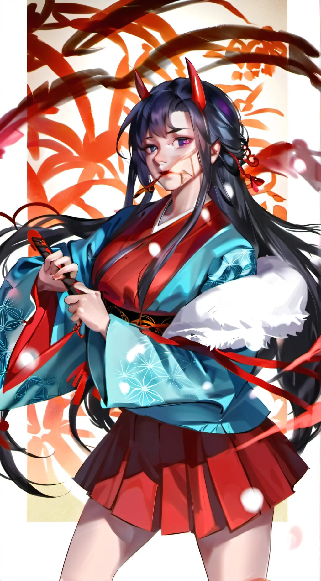 ai character: Nezuko background
