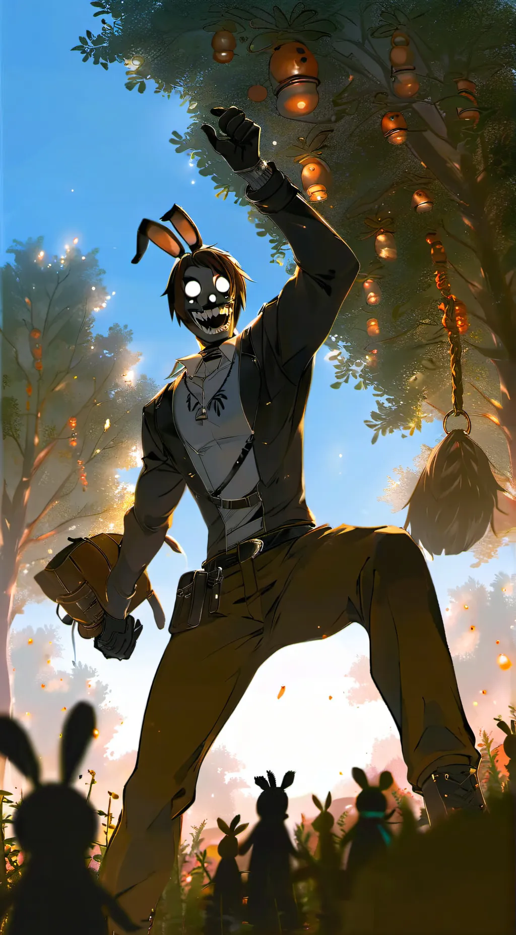 ai character: Fnaaaaaf background
