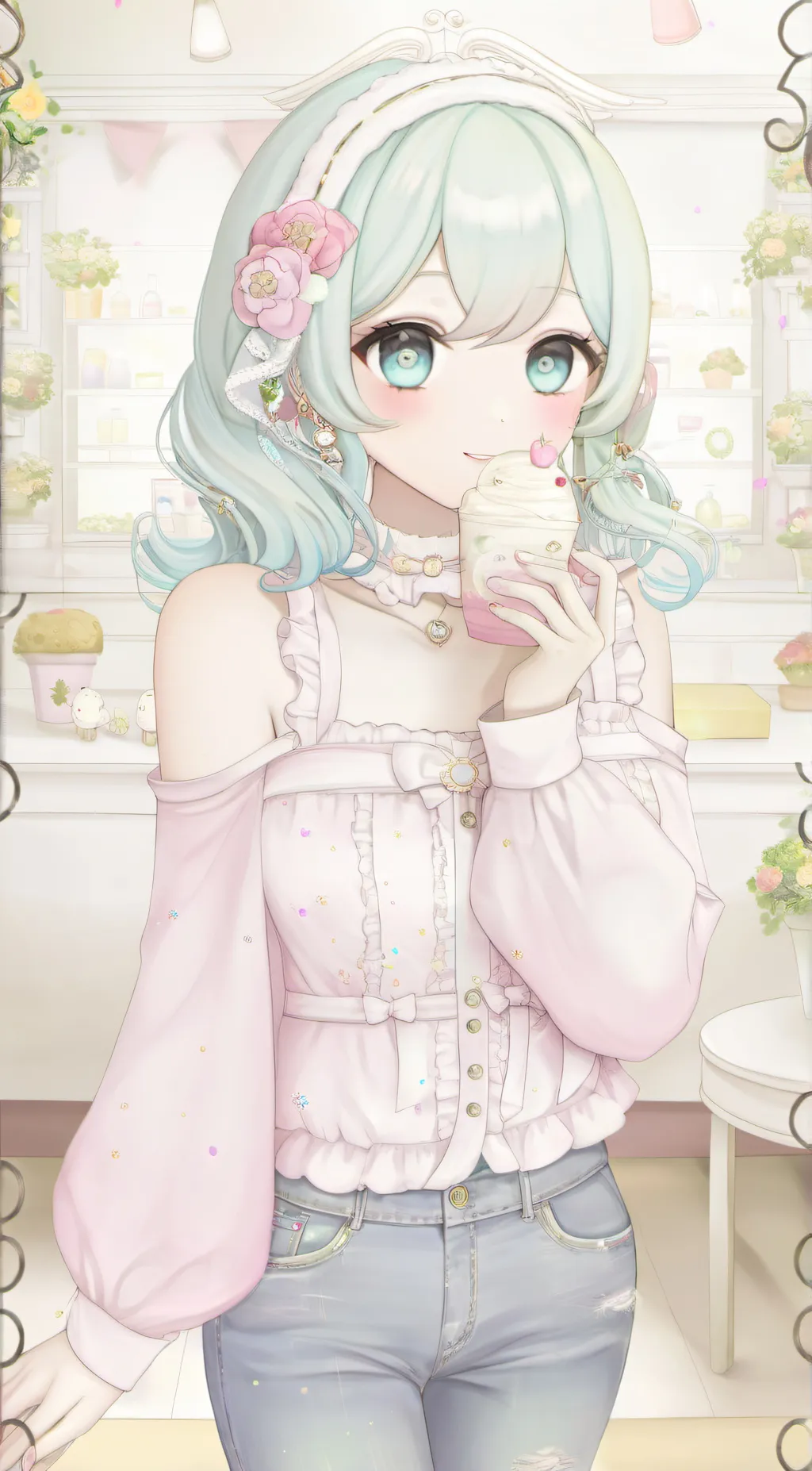 ai character: kiwi  background