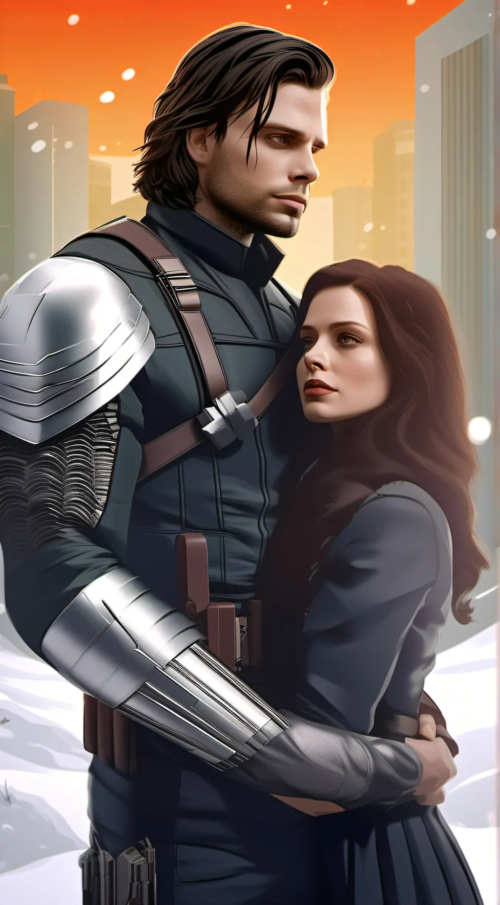 ai character: Bucky Barnes background