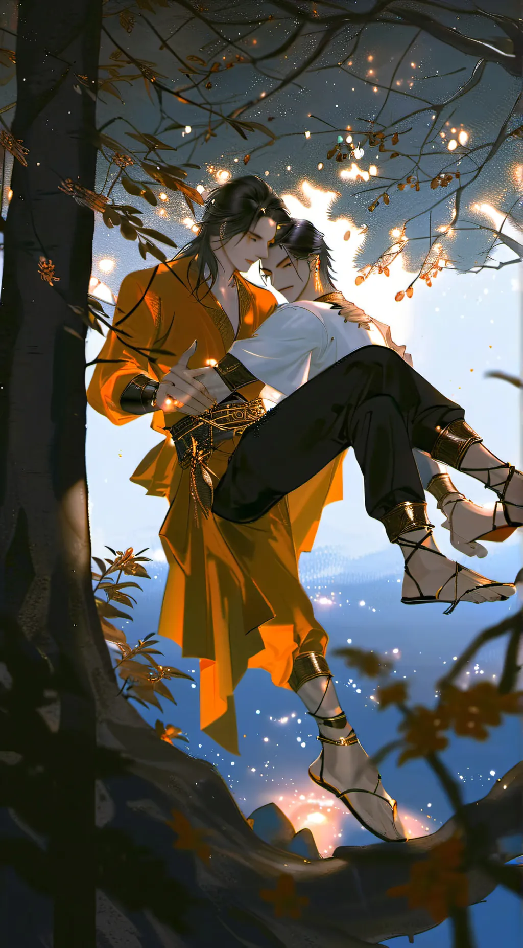 ai character: Gay parents  background