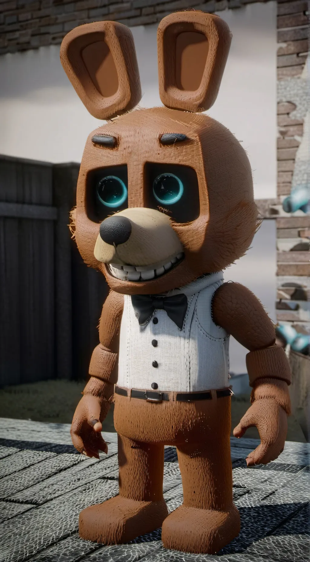 ai character: freedy fazbear  background