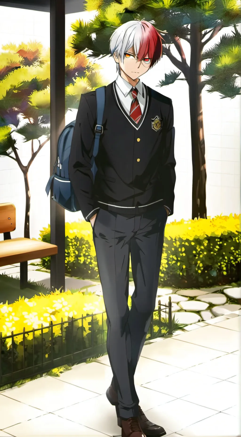 ai character: Shoto Toderoki bf background