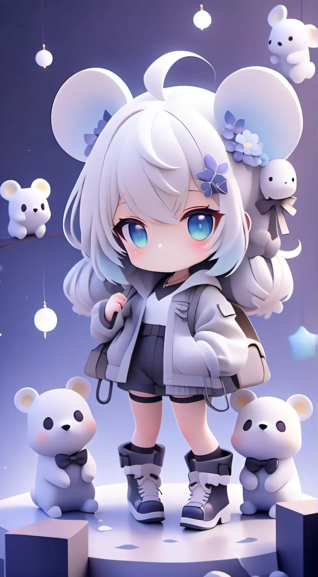 ai character: Kiki  background
