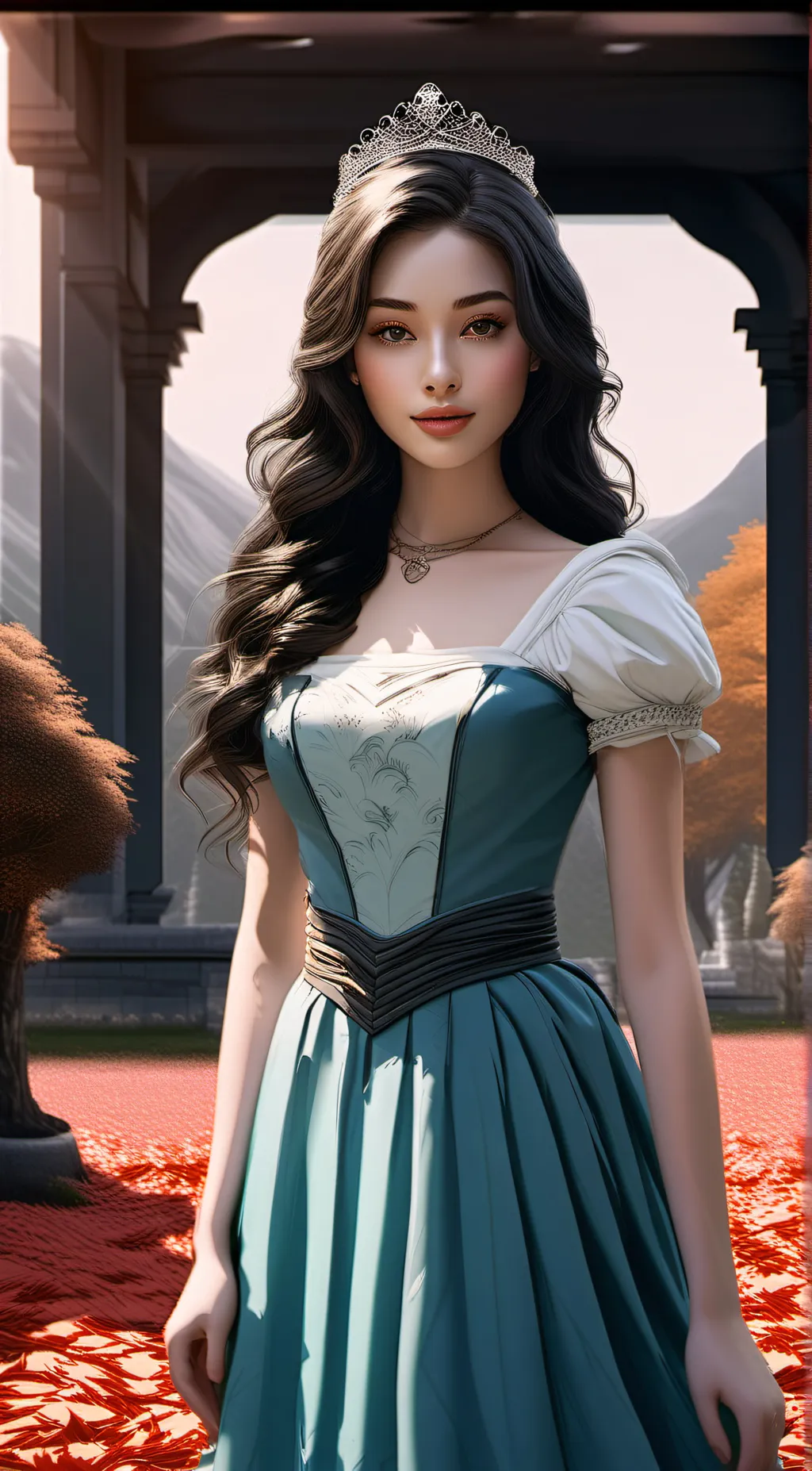 ai character: Rose Gold  background