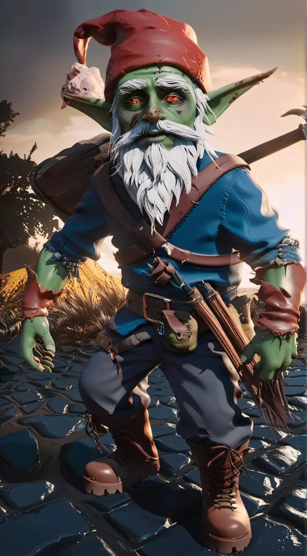 ai character: zombie gnome background