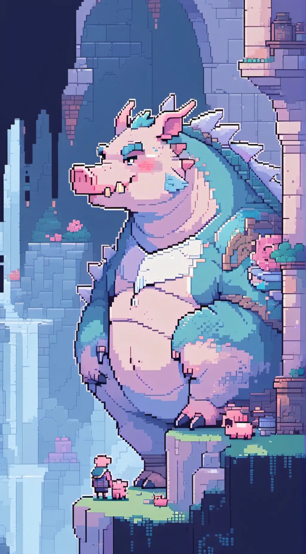 ai character: flame background