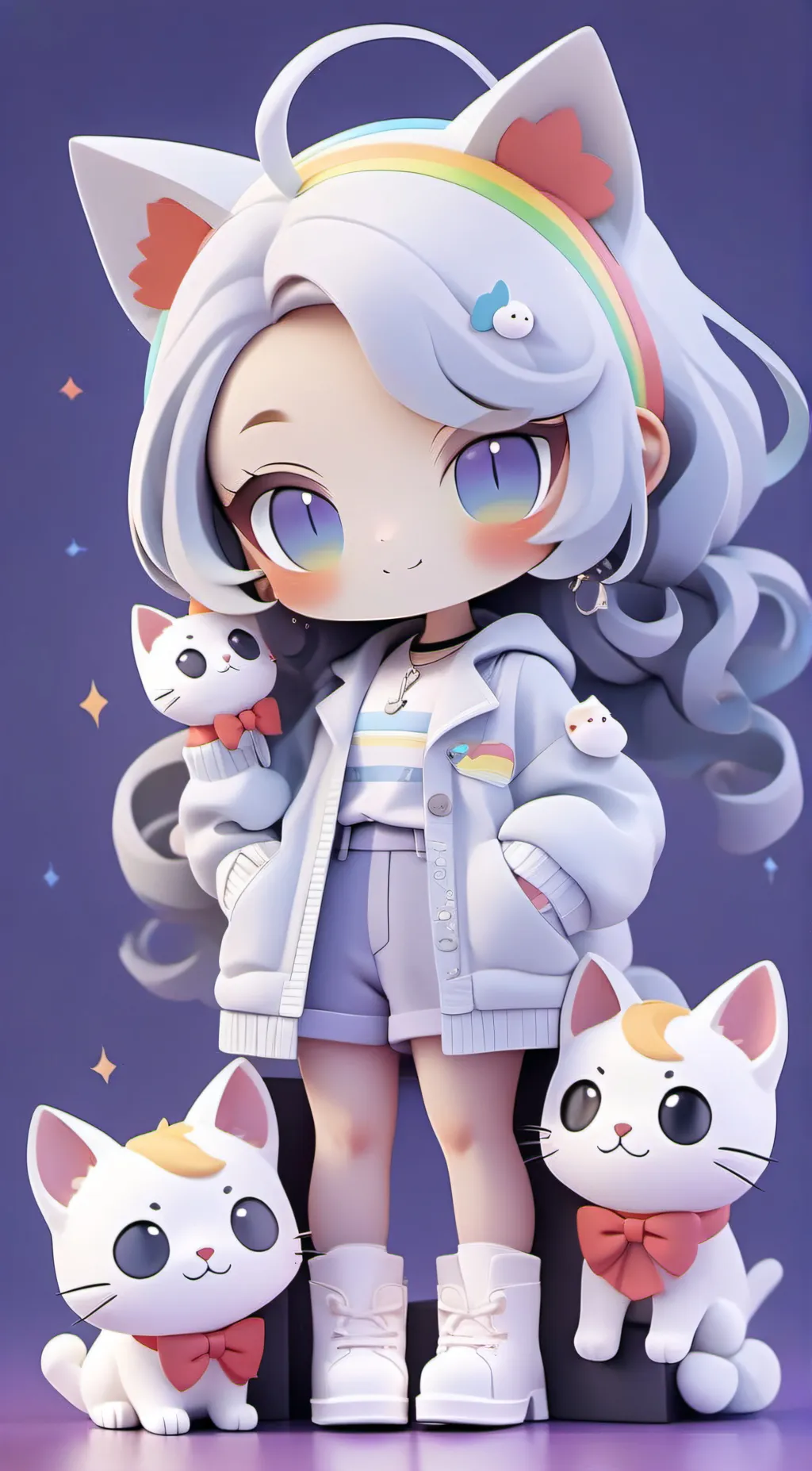 ai character: Cat Girl  background