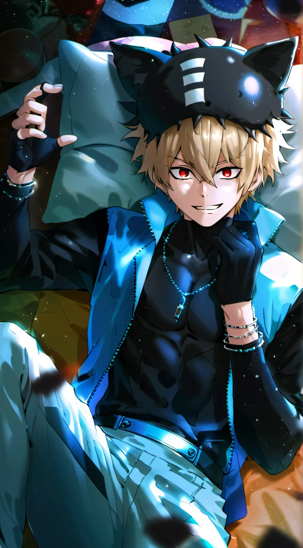 ai character: Bakugo  background